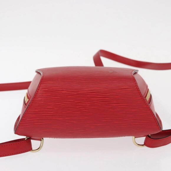 LOUIS VUITTON Epi Mabillon Backpack Castilian Red M52237 LV Auth 155376 main image 6
